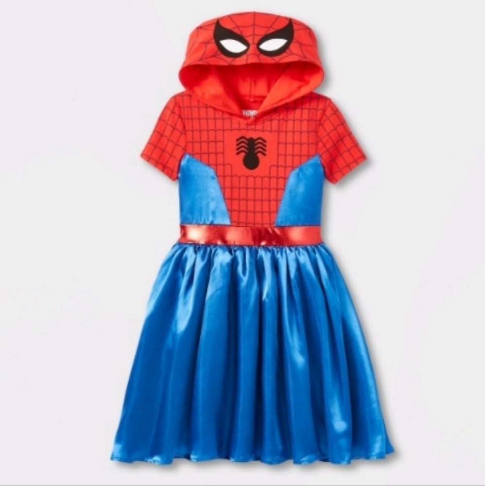 Girls Spiderman Dress XXL Costume Marvel NEW - Picture 9 of 10